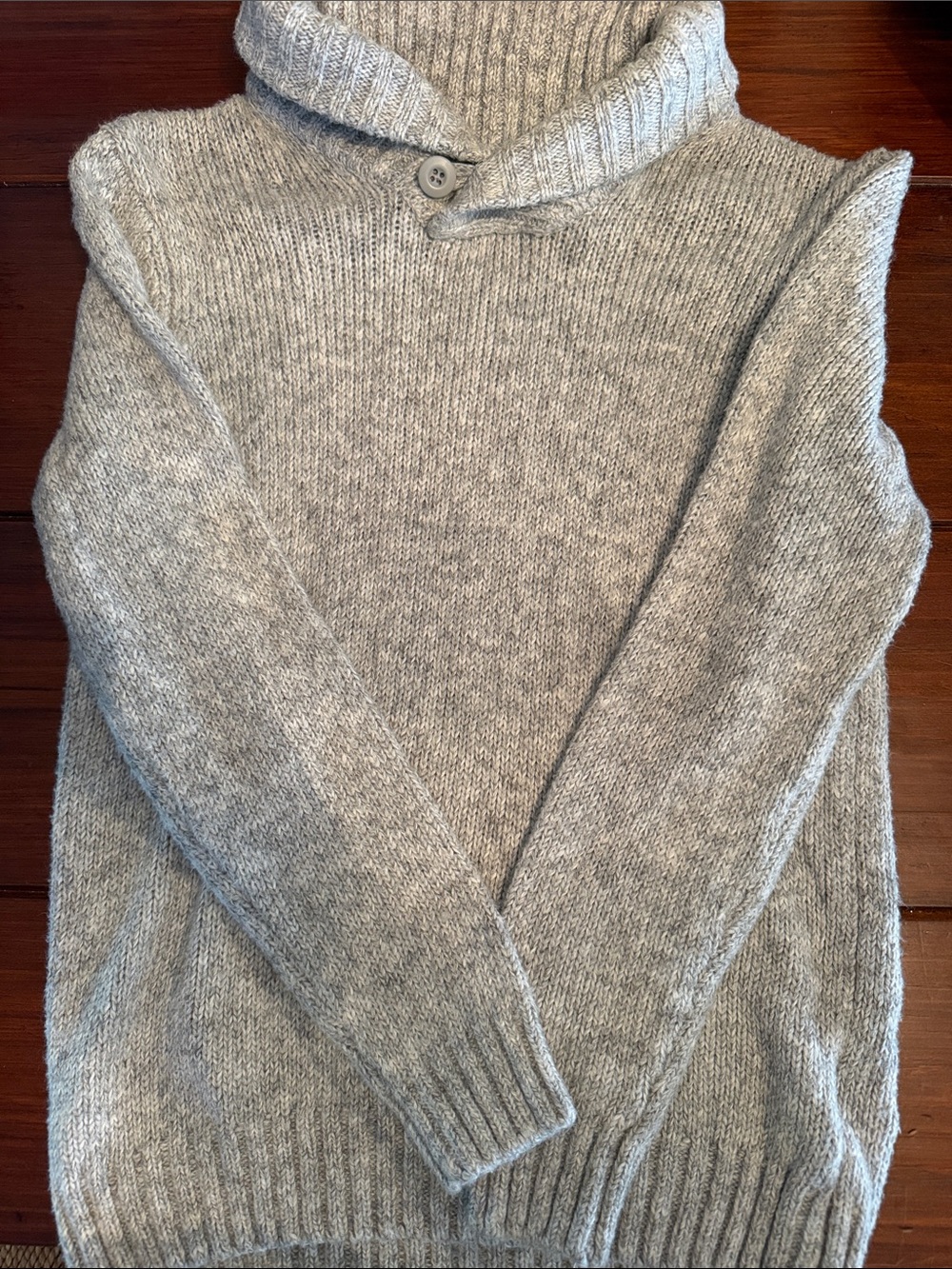 Boy’s Gray shawl collar sweater